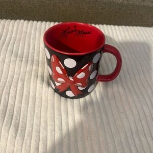 Disney Red and Black Minnie Mouse Mug